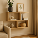 Ver imagem 3 de Prateleira em S Nicho Decorativo em Mdf 60x45x25