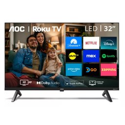 Smart Tv 32 Hd Aoc Roku Tv 32s5045/78g Led Hdmi 1 Usb Wifi - 4
