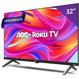 Smart Tv 32 Hd Aoc Roku Tv 32s5045/78g Led Hdmi 1 Usb Wifi - 2
