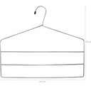 Ver imagem 2 de 10 Cabides para Roupas Calceiros Cabide Calça Triplo Cromado