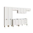 Ver imagem 2 de Cozinha Modulada Aurora Completa Clássica 350cm Provençal Cor:branco