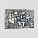 Ver imagem 1 de Quadro Picasso Xii Tela No Chassi 45X30Cm