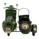 Ver imagem 4 de Motocicleta com Sidecar 17.5x27x20cm Estilo Retrô - Vintage