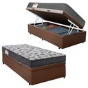 Ver imagem 6 de Cama Box Baú Solteiro Sintético + Colchão de Espuma D33 - Sereneprime - 88cm Marrom