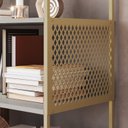 Ver imagem 5 de Estante Industrial 77cm x 94cm P1024 Cinza/Arena/Dourado