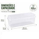 Ver imagem 5 de Porta Biscoitos e Torradas 650ml Plástico Bpa Free Organizador para Cozinha Multiuso Yeet