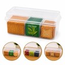 Ver imagem 1 de Porta Biscoitos e Torradas 650ml Plástico Bpa Free Organizador para Cozinha Multiuso Yeet