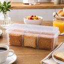 Ver imagem 7 de Porta Biscoitos e Torradas 650ml Plástico Bpa Free Organizador para Cozinha Multiuso Yeet