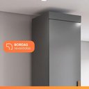 Ver imagem 6 de Armário Multiuso para Lavanderia Madrid 1 Porta 4 Prateleiras 30cm Cinza Maxel Móveis