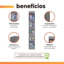 Ver imagem 2 de Armário Multiuso para Lavanderia Madrid 1 Porta 4 Prateleiras 30cm Cinza Maxel Móveis