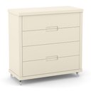 Ver imagem 5 de Jogo de Quarto Infantil Tutto New Cômoda 4 Gavetas e Berço Off White com Capitonê - Matic Móveis