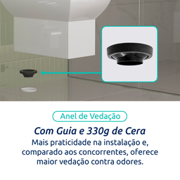 Vaso Sanitário Monobloco Cerâmica Modelo Una Tubrax – Branco - 9