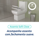 Ver imagem 5 de Vaso Sanitário Monobloco Cerâmica Modelo Una Tubrax – Branco