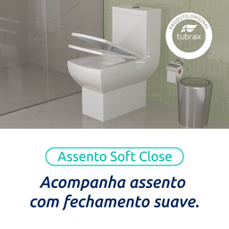 Vaso Sanitário Monobloco Cerâmica Modelo Una Tubrax – Branco - 5