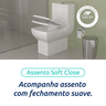 Vaso Sanitário Monobloco Cerâmica Modelo Una Tubrax – Branco - 5
