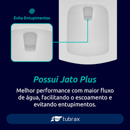 Vaso Sanitário Monobloco Cerâmica Modelo Una Tubrax – Branco - 8