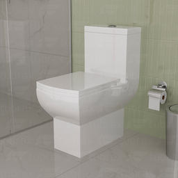 Vaso Sanitário Monobloco Cerâmica Modelo Una Tubrax – Branco - 3