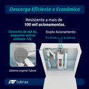 Ver imagem 6 de Vaso Sanitário Monobloco Cerâmica Modelo Una Tubrax – Branco