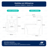 Vaso Sanitário Monobloco Cerâmica Modelo Una Tubrax – Branco - 2