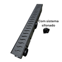 Ver imagem 4 de Ralo Inox Preto Fosco 6cm x 50cm com Coletor Multi Saídas