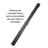 Ralo Inox Preto Fosco 6cm X 50cm com Coletor Multi Saídas - 9