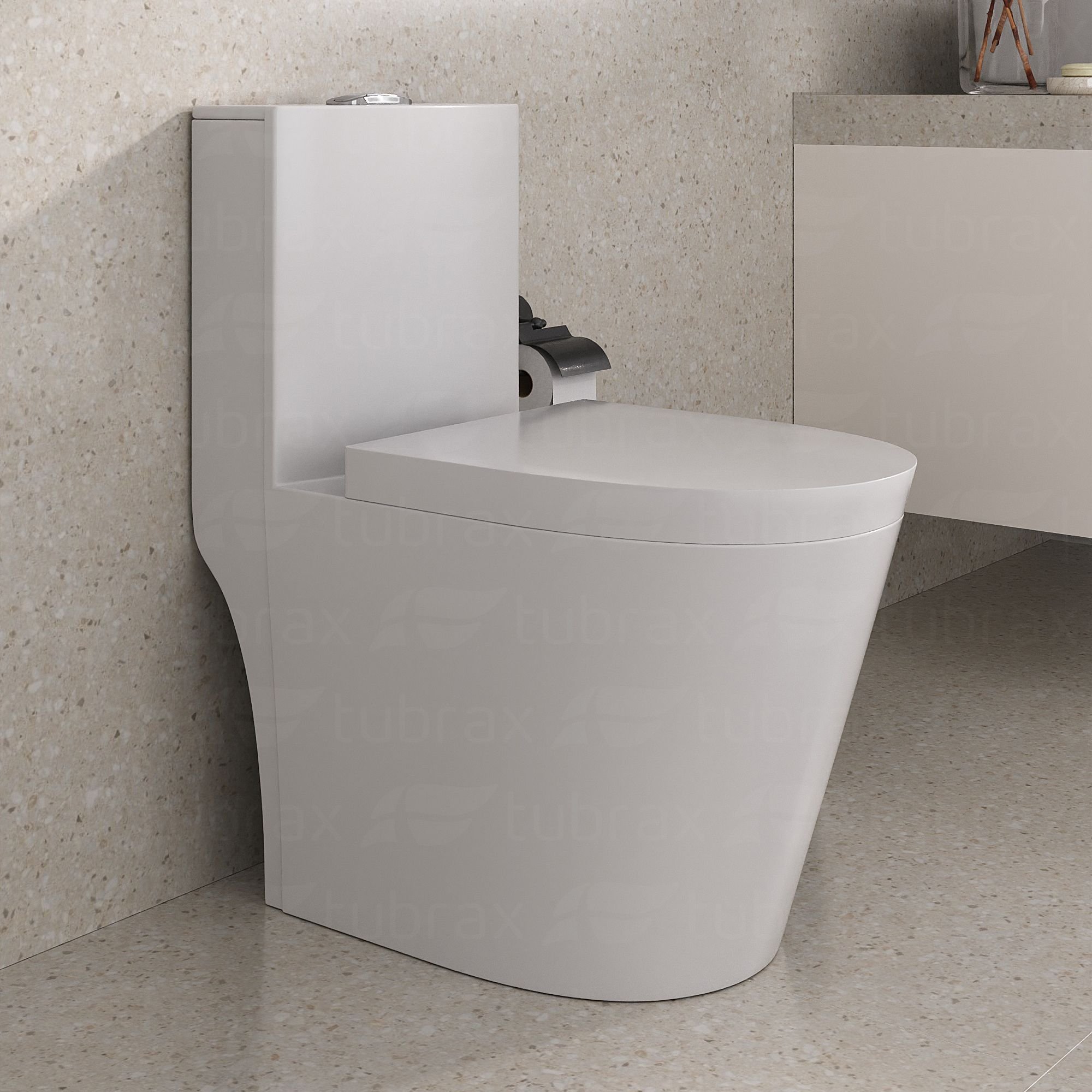 Vaso Sanitário Monobloco Cerâmica Modelo Acies Tubrax – Branco ...