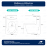 Vaso Sanitário Monobloco Cerâmica Modelo Acies Tubrax – Branco - 2