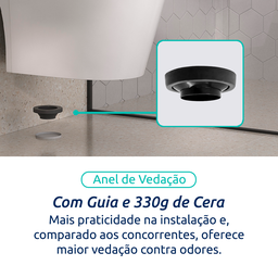 Vaso Sanitário Monobloco Cerâmica Modelo Acies Tubrax – Branco - 9