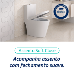 Vaso Sanitário Monobloco Cerâmica Modelo Acies Tubrax – Branco - 5
