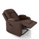 Ver imagem 2 de Poltrona do Papai Reclinável Massagem e Aquecimento com Elevação Idoso Lift 150° 2 Porta Copos Mark