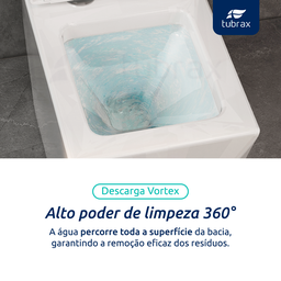 Vaso Sanitário Monobloco Cerâmica Modelo Diamante Tubrax - 9