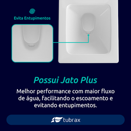 Vaso Sanitário Monobloco Cerâmica Modelo Diamante Tubrax - 10