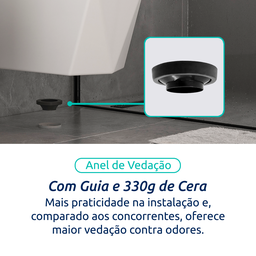 Vaso Sanitário Monobloco Cerâmica Modelo Diamante Tubrax - 11