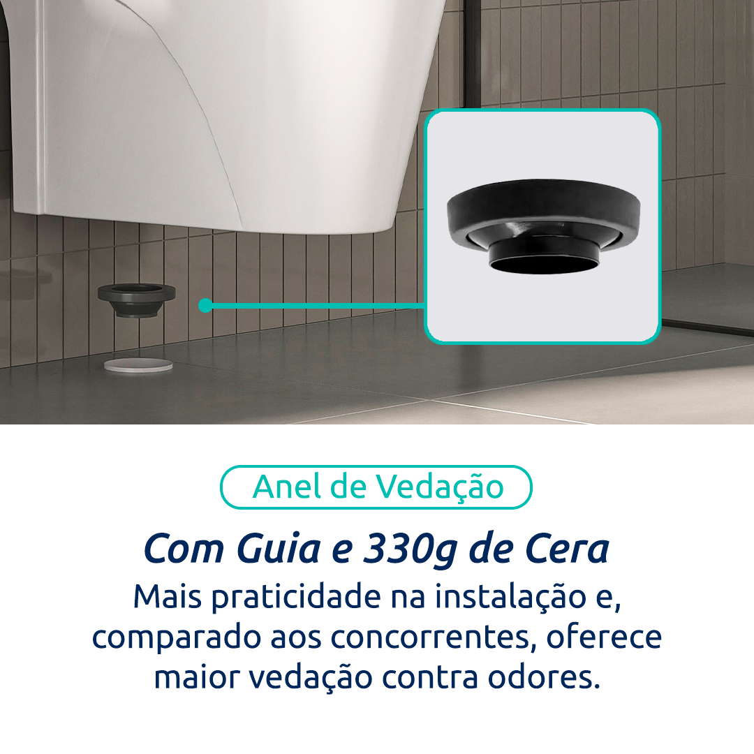 Vaso Sanitário Monobloco Cerâmica Modelo Unio Tubrax - 9