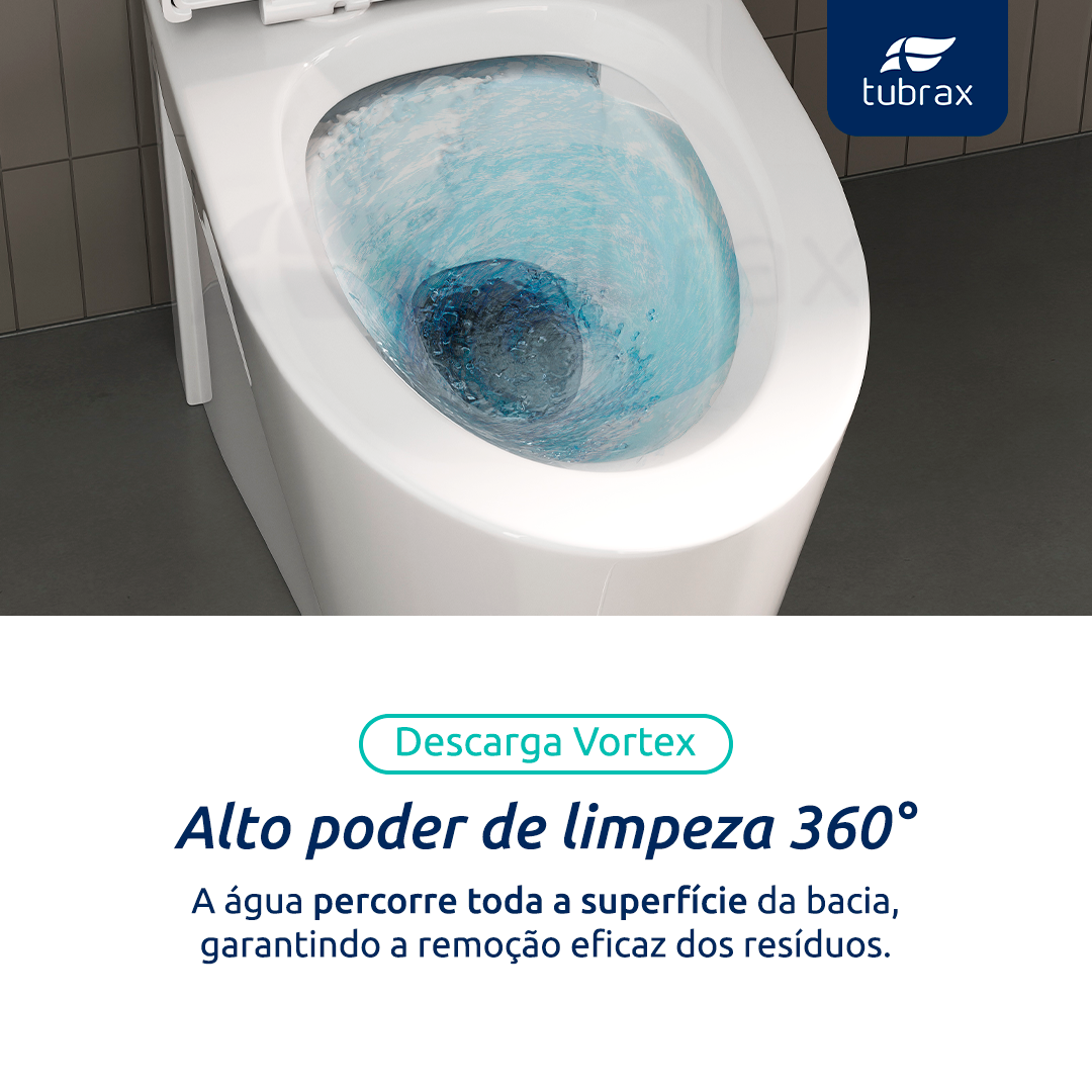 Vaso Sanitário Monobloco Cerâmica Modelo Unio Tubrax - 7