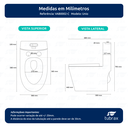 Ver imagem 3 de Vaso Sanitário Monobloco Cerâmica Modelo Unio Tubrax