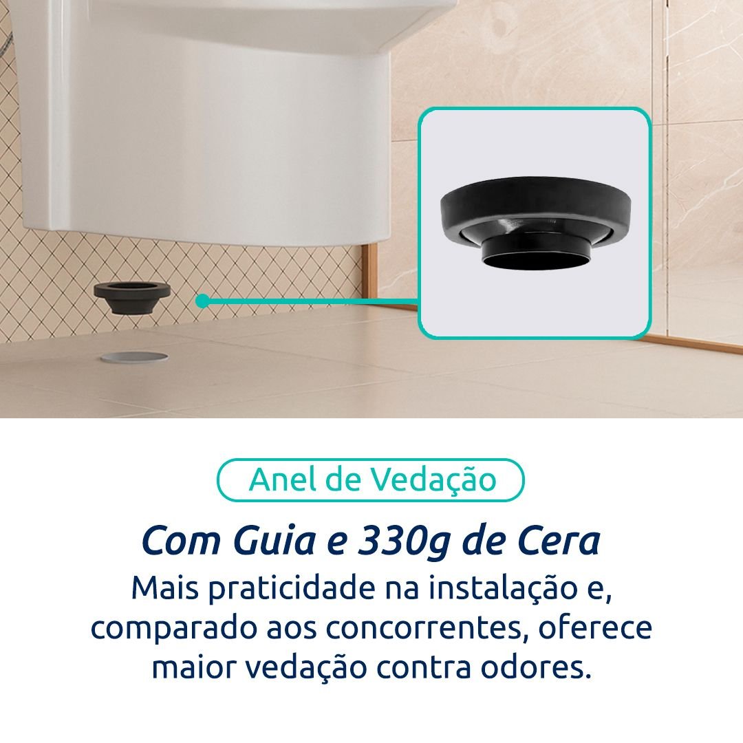 Vaso Sanitário Monobloco Cerâmica Modelo Navies Tubrax - 9
