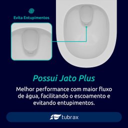 Vaso Sanitário Monobloco Cerâmica Modelo Navies Tubrax - 8