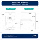 Ver imagem 2 de Vaso Sanitário Monobloco Cerâmica Modelo Navies Tubrax