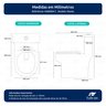 Vaso Sanitário Monobloco Cerâmica Modelo Navies Tubrax - 2