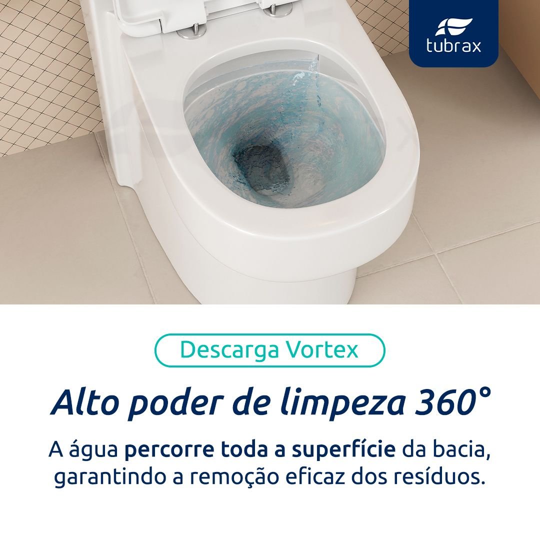 Vaso Sanitário Monobloco Cerâmica Modelo Navies Tubrax - 7