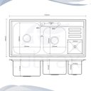 Ver imagem 3 de Cuba Cozinha Gourmet Luxo Com Lixeira e Acessórios Inox 304 Tubrax