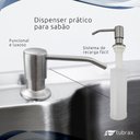 Ver imagem 7 de Cuba Cozinha Gourmet Luxo Com Lixeira e Acessórios Inox 304 Tubrax
