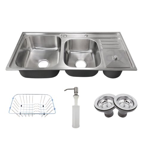 Cuba Cozinha Gourmet Luxo Com Lixeira e Acessórios Inox 304 Tubrax