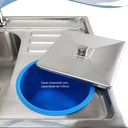 Ver imagem 5 de Cuba Cozinha Gourmet Luxo Com Lixeira e Acessórios Inox 304 Tubrax