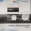 Ver imagem 4 de Calha Canal Úmida Organizador Escorredor 90 X 18 Inox Tubrax
