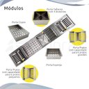 Ver imagem 3 de Calha Canal Úmida Organizador Escorredor 90 X 18 Inox Tubrax