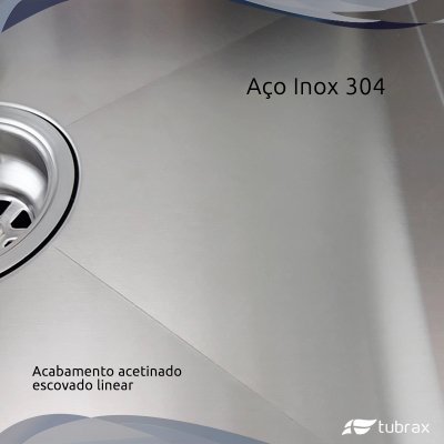 Calha Canal Úmida Organizador Escorredor 90 X 18 Inox Tubrax - 5