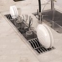 Ver imagem 2 de Calha Canal Úmida Organizador Escorredor 90 X 18 Inox Tubrax