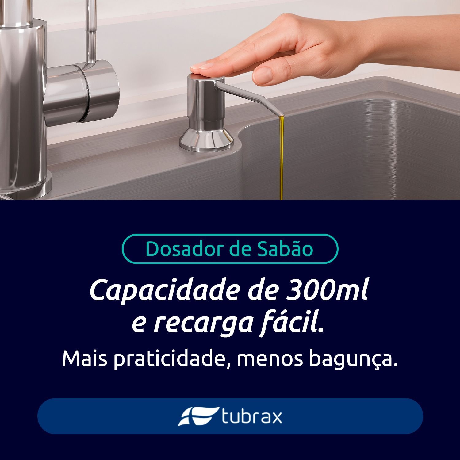 Cuba Pia Cozinha Gourmet Luxo com Acessórios Aço Inox 304 Tubrax - 6